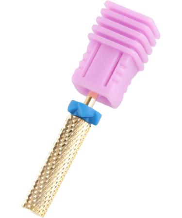 Barrel Nail Drill Bit Dead Skin Removal High Strength Pedicure Nail Drill Bit Flat Top Multipurpose Gold for Acrylic Nails (129#-M) - Buy Online on GoSupps.com