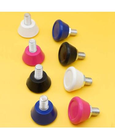 2 Pack Roller Skate Toe Stops Plugs - 82A PU Rubber Brake Stoppers - White Replacement Accessories - Buy Online on GoSupps.com
