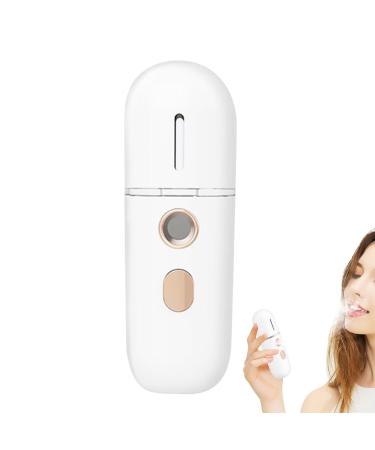 Vaporisateur Visage Pulv risateur Nano Brume Rafra chissant - Diffuseur Visage Silencieux Frais Humidificateur Beaut pour Maquillage Quotidien Soin de la Peau la Maison Blanc