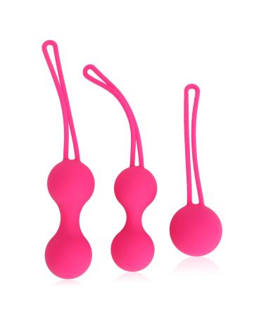 3 Pcs Kegel Training Balls Silicone Kegel Balls Female Pelvic Floor Muscle Trainer Muscle Contraction Trainer for Postpartum Repair Bladder Control Muscle Tightening