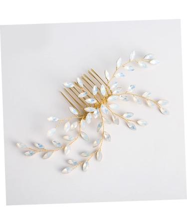 FRCOLOR Bridal Headpiece Wedding Hair Accessories Bridal Headdress Bridal Hair Accessories White Comb Bride - Buy Online on GoSupps.com