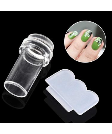 Clear Silicone Jelly Stamper & Scraper Kit - Nail Art Tools for Manicure | International Shipping Available - Buy Online on GoSupps.com