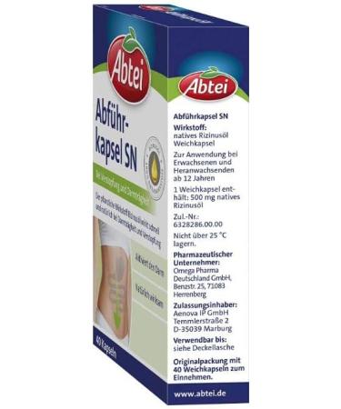 Abbey Slot Capsules for Constipation Relief - 40 Soft Capsules with Herbal Castor Oil - Activate Healthy Digestion - Buy Online on GoSupps.com