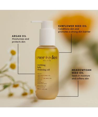 Evereden Soothing Baby Cleansing Oil 4 fl oz - All Natural, Non-Toxic & Fragrance Free - Buy Online on GoSupps.com
