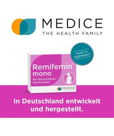 Remifemin Mono 60 Tablets - Hormone-Free Relief for Menopause Symptoms - 1 Pack of 60 Vegetable Capsules - International Shipping Available - Buy Online on GoSupps.com