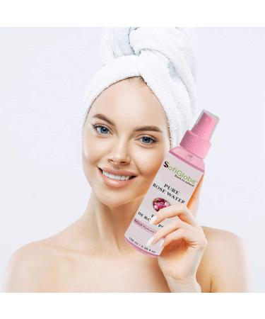 100% Pure Organic Rose Water for Face & Hair - Hydrating & Soothing Rose Damascena Hydrosol from Morocco - Buy Online on GoSupps.com