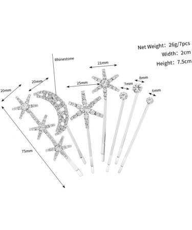 Angoily 5 Sets Fringe Bobby Pin Womens Barrettes for Hair Womens Hair Clips Hair Barrettes for Women Hair Clips for Women Girls Hair Barrettes Star Hair Clip Issue Card Rhinestone The Side - Buy Online on GoSupps.com