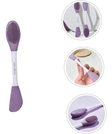Housoutil Makeup Cleanser Brush Wash Brush Dual Sided Applicator Scrubbers Silicone Cleansing Brush Clay Applicator Cleaning Scrubber Mud Cleaner Facial Plastic - Buy Online on GoSupps.com