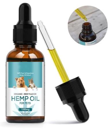 The PawStore 100% Natural Organic Hemp Oil for Pet Dogs and Cats Anxiety Flavor Nutty - Buy Online on GoSupps.com