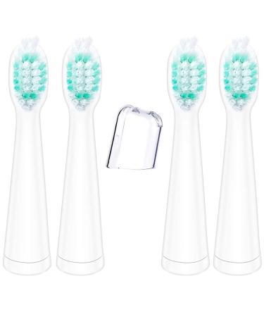 DHMXDC Electric Toothbrush Brush Head x 4 and Hygienic Cap for Models of DHMXDC Sonic Toothbrushes