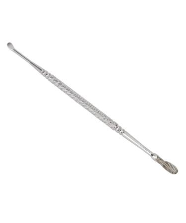 Stainless Steel Double Head Ear Spoon - Ergonomic Design for Itch Relief - Spiral Spring Ear Pick (Silver) - Buy Online on GoSupps.com