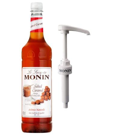 Monin Premium Coffee Syrup 1 Litre Salted Caramel & Pump - Buy Online on GoSupps.com