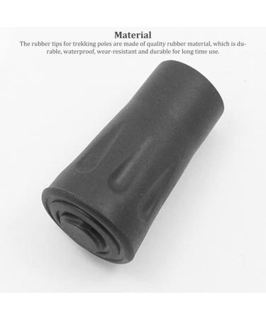 10PCS Rubber Ferrule Walking Stick Caps Crutch Cane Rubber Protectors Replacement Feet Tips End for Hiking Poles - Buy Online on GoSupps.com