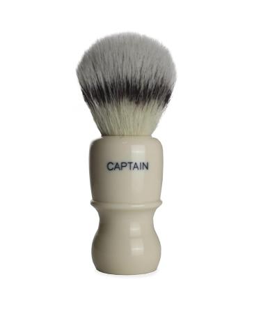 Limited Edition Alexander Simpson Captain Synthetic Hair Shaving Brush - Ivory Faux Platinum Fiber - Buy Online on GoSupps.com