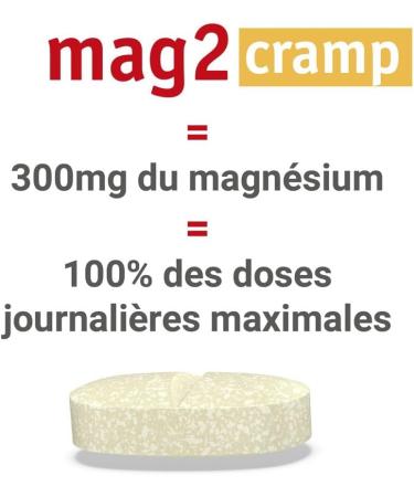 Mag 2 Cramp - Marine Magnesium Prevents Involuntary Muscle Contractions Muscle Fatigue 1 Month Treatment 30 Units (Pack of 2) - Buy Online on GoSupps.com