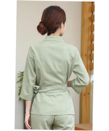 FOMIYES 1 Set Spa Robe Hairdressing Tunic Spa Gown Salon Smock Salon Uniforms Women Barber Shop Apron Spa Work Uniforms for Women Hair Salon Cape Spa Kit Spa Cloth Kimono Hair Dye L Green - Buy Online on GoSupps.com