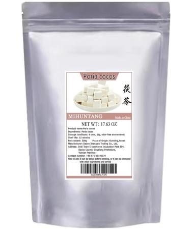Yunnan Poria 17.6oz.(500g) White Poria Center Ding Poria cubes 500  - Buy Online on GoSupps.com