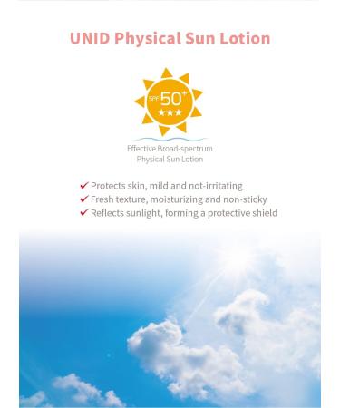 Natural Organic Physical Sun Lotion SPF50+ | Ocean-Friendly Tear-Free & Safe for Sensitive Skin - 50ml - Buy Online on GoSupps.com