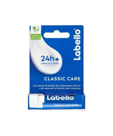 Labello Classic Care Lip balm 4.8 g classic lip balm lip balm lip balm with moisturizing shea butter for up to 24 hours without mineral oils and paraffins - Buy Online on GoSupps.com