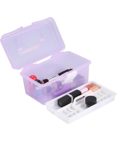 Multifunctional Nail Art Storage Case | 3-in-1 Makeup & Manicure Organizer Small Cosmetic Tools Container - Buy Online on GoSupps.com