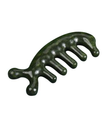 Hoement Jade Massagekamm Body massage device Tool To scrub of the scalp Jade Handwerk Massagekamm Hand massage comb Candy massager Jade massage device