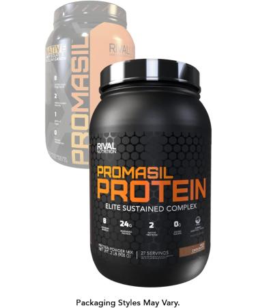 Rivalus Promasil Milk Chocolate 2lb - 8-Source Protein Blend Including Native Whey Isolate Native Micellar Casein Egg Sustained Delivery Clean Nutrition Profile No Banned Substances Chocolate 907 g (Pack of 1) - Buy Online on GoSupps.com