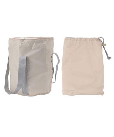 Collapsible Foot Bath Basin Foot Bath Basin Portable Foot Soak Tub Feet Soaking Bucket Foldable Bucket Foot Soaking Bag Foot Spa Bucket for Outdoor Travel Camping (Beige)