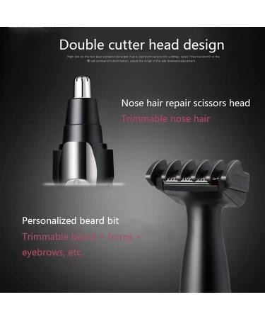 2 in 1 Nose and Ear Hair Trimmer - USB Rechargeable Waterproof Stainless Steel - Ideal for Men & Women - Easy to Clean & Carry - Buy Online on GoSupps.com