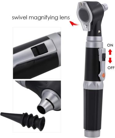 ZJchao Ear Otoscope | 4 Heads & LED | Visual Ear Examination with 3x Magnification - International Shipping Available - Buy Online on GoSupps.com