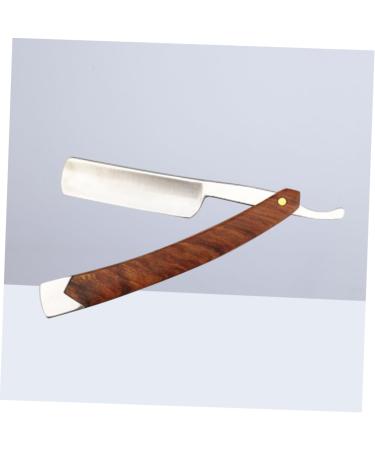 Magiclulu 3ST Straight Hairdresser Razor & Manscaped Trimmer for Men | Stainless Steel Inoxlm Razor Blade & Metal Spatula for Precision Grooming - Buy Online on GoSupps.com