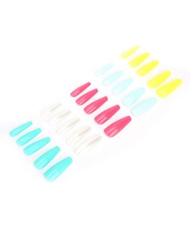 Press On Nails Fake Nails Kids Fake Nails Set Ballerina False Gel Nails Art Tips False Nails Pure Color Full Cover Nail Tip False Nail Tip for Women Girls Kids DIY Nail (02) - Buy Online on GoSupps.com