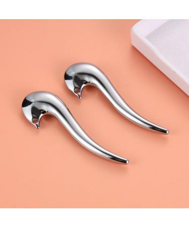 Gua Sha Stainless Steel Massage Device - Facial Scrub for Eye Swelling & Folds | Facelifting Tool - Buy Online on GoSupps.com