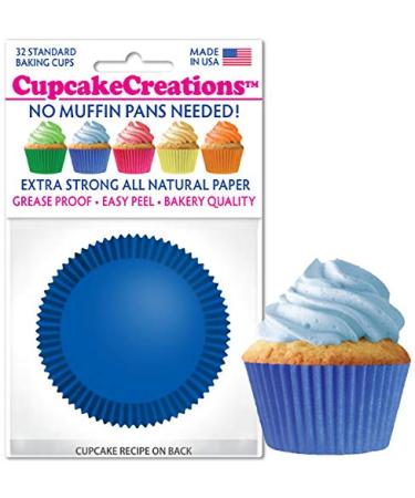 Blue Cupcake Liners - pkg of 32