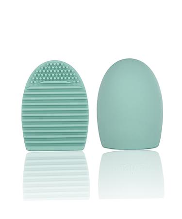 Shop Silicone Makeup Brush Cleaner - Egg-Shaped Tool for Easy Cosmetic Cleaning - Medium Green - Buy Online on GoSupps.com