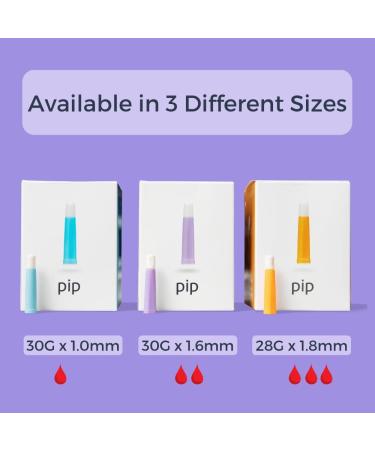 Pip Lancets 30G x 1.6mm 100ct Box - Sterile Blood Sampling Devices - Buy Online on GoSupps.com