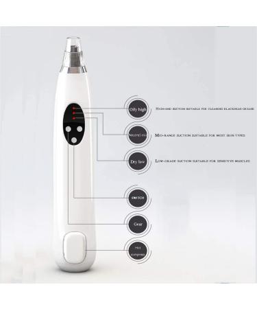 JYYBN Blackhead Remover Pore Vacuum-Electric Cleaner Blackhead Acne Extractor Suction Tool USB Rechargeable with 3 Suction Probes for Facial Skin - Buy Online on GoSupps.com