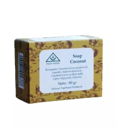 Nadis Herbal Soap 80 g Coconut (Pack of 1)