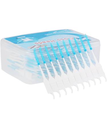Anself 200pcs Dental Floss Interdental Brush - Soft Silicone Double-Sided Toothpick for Effective Oral Care - Buy Online on GoSupps.com