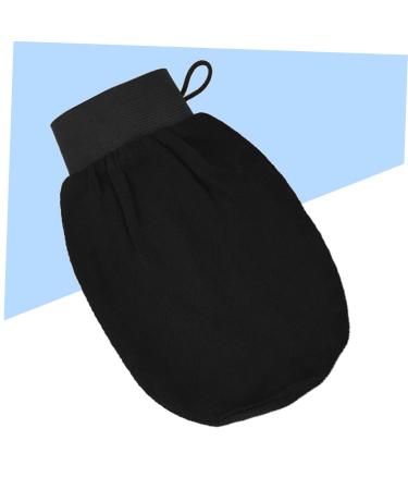 NOLITOY 2pcs Body Dead Skin Remover & Back Massager - Exfoliating Bath Scrubber Gloves for Shower & Spa - Black Bath Mitts for Smooth Skin - Buy Online on GoSupps.com