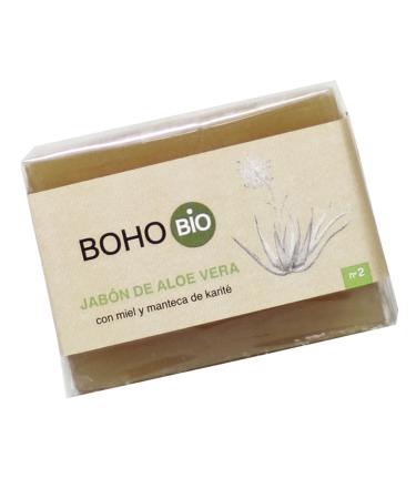 boho BOHO Organic Aloe Vera Soap with Honey and Shea Butter 6110 in Pastille Size 100 g.