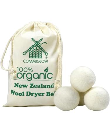 Natural Wool Dryer Balls - Set of 6 | Fabric Softener & Wrinkle Reducer | Eco-Friendly Alternative to Plastic Balls & Liquid Softeners - Buy Online on GoSupps.com