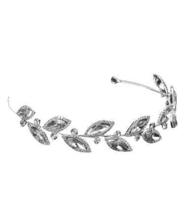 minkissy Bridal Hair Accessories Headbands Zirconia Headband Bridal Headpiece Bridal Hair Vine Bride Wedding Alloy