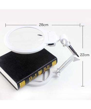 Glass Desktop Glass Folding HD Loupe with LED Lights Reading Maintenance Engraving Lighting Enlarged Mirror Magnifier Magnifier for Reading Made in China - Buy Online on GoSupps.com