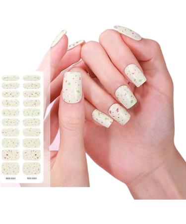 Semi Cured Gels Nails Stickers Nails Polish Strips Korean Style Gels Nails Strips Nails Art Decortions for Party Style9 - Buy Online on GoSupps.com