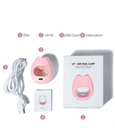 Portable Mini UV LED Nail Lamp | USB Nail Dryer for Gel Polish | 16W Quick Drying Mini UV Nail Curing Lamp - Buy Online on GoSupps.com