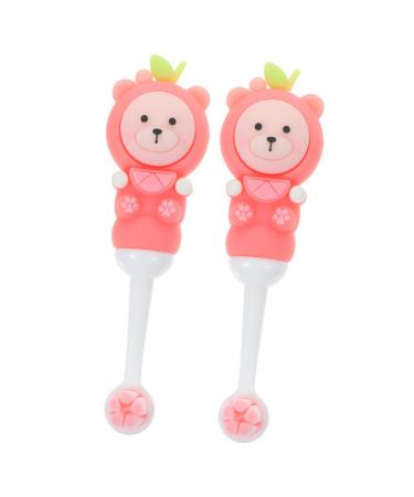 Iwowhero 2st children's toothbrush with soft bristle children's toothbrushes newborn toothbrush children toothbrush travel toothbrush tooth for children children's toothbrush for the mouth 1 piece (1 Pack) pink