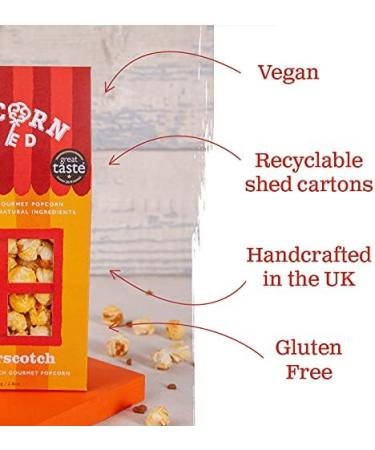 Popcorn Shed Butterscotch Gourmet Popcorn Gift Box - Gluten Free & Vegetarian Snack - 80g (Pack of 1) - Buy Online on GoSupps.com