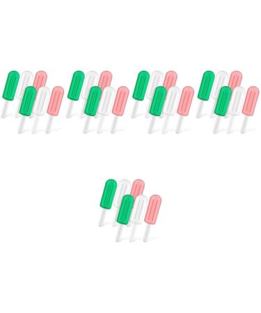 Homsfou 30 pcs ice on the stem silicone to chew pacifier for adult caustic for braces chewing gum for adults chewing gum for children organizers Caustock as shown x 5 pieces mediumx5pcs