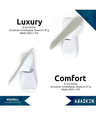 AQASKIN Luxury Slip-Resistant Disposable House Shoes - High-Quality Terry - 10 Pairs - Soft & Convenient for Hotels Spas & Wellness Centers - Quantity Discount Available - Buy Online on GoSupps.com