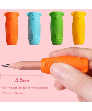 Simmpu Pen Holder | Ergonomic Writing Aid for Children | 8-Piece Silicone Correction Set | Ideal for Training & Support - Buy Online on GoSupps.com